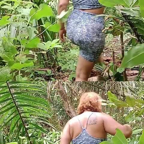 Colombian gal screws in a ravine after a walk throughout the forest