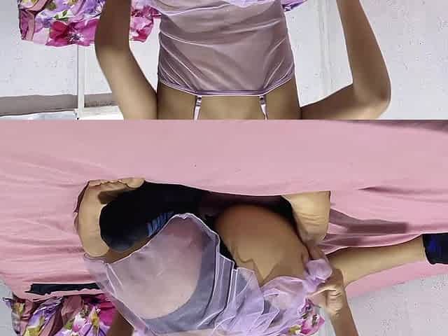 Stepsister's Huge Ass in Lace Lingerie Drives My Dick Crazy - Natasha Caseros