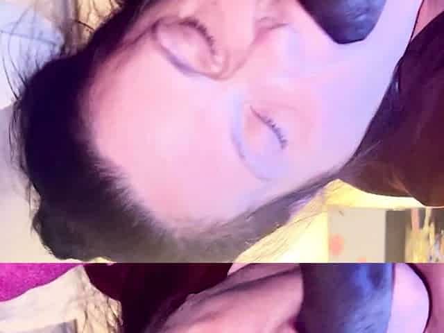 Hot thick midget suck and slurping on a bbc