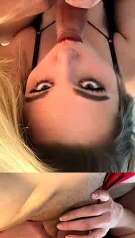 Sexy amateur blonde blowjob amp cumshot HD