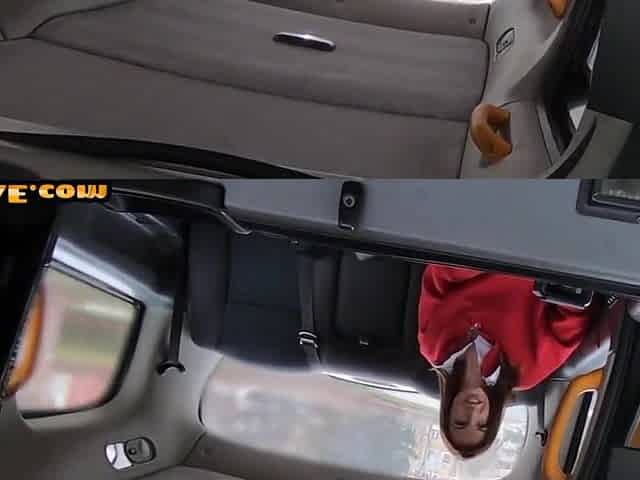 21yo College Uniform Slut Fucked In Public Taxi Outdoor