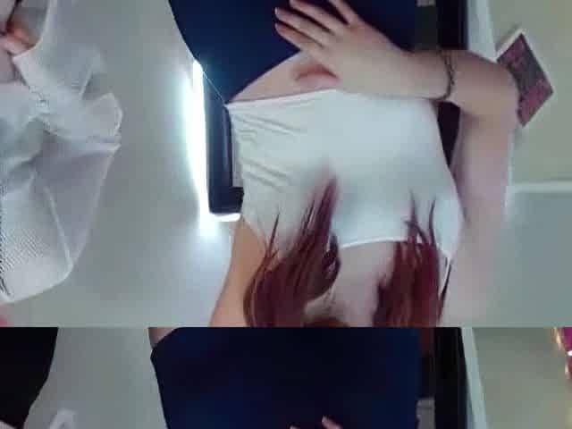 Butchy black lesbian scissors small titted redhead