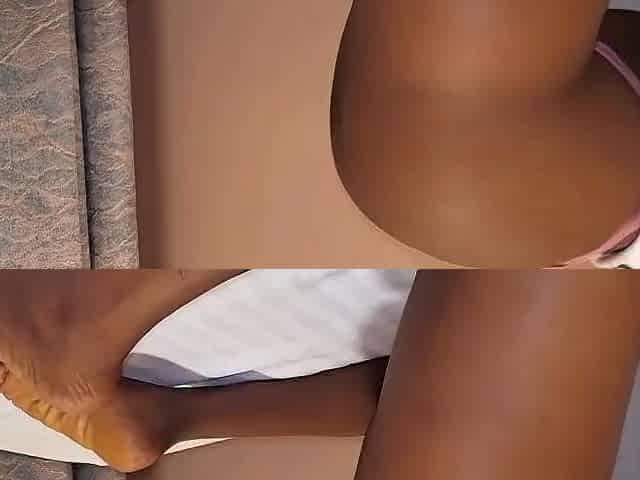 Ebony woman with a constricted, moist vagina