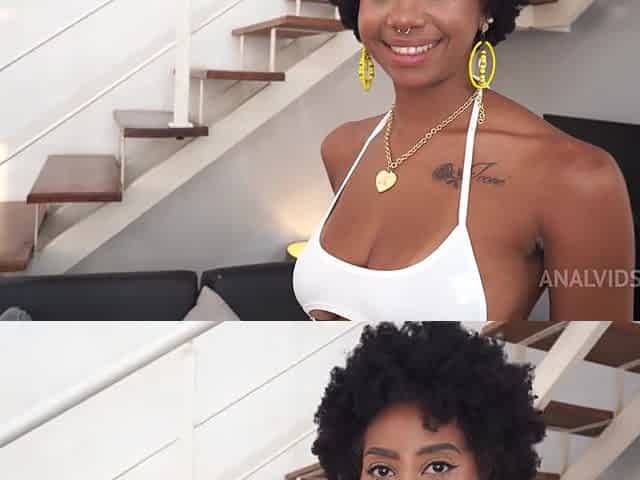 Perfect Breast Ebony, Ana Susage Gets Her Ass & Throat Fucked