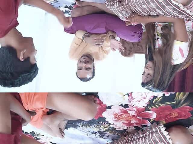 Hardcore threesome sex between an Indian husband, wife, and brother-in-law