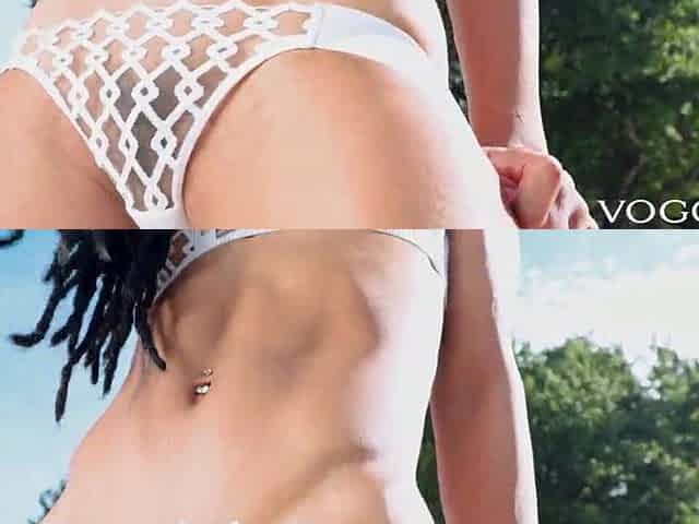 Lascivious Poolside Tease Gets Coarse Screw And Cum On Face - VOGOV