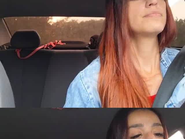 APP driver catches passenger masturbating from behind and gives it to him in the car!