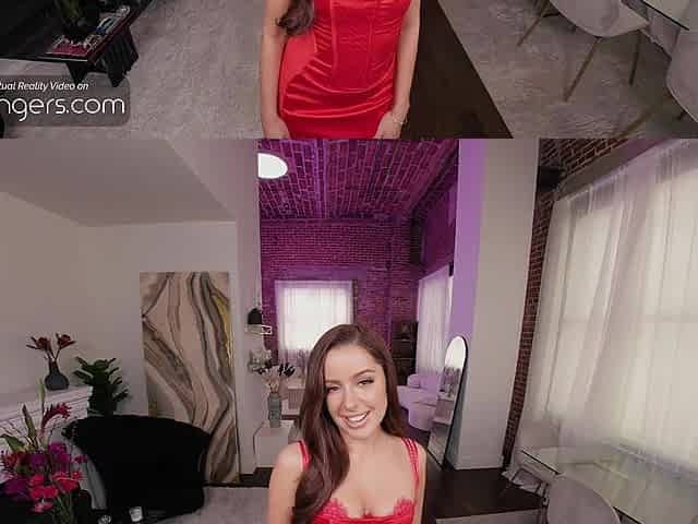 VR Bangers: Lady in Red Vanna Bardot Will Ride Your Wang with Groans - HD Porn