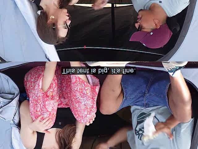 I catch my sister-in-law TOUCHING MY PENIS in the tent