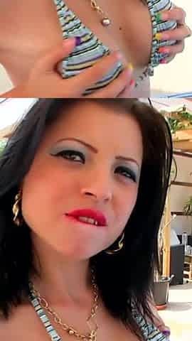 Hot brunette teen fucks passionately