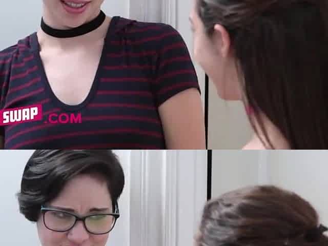 Lily Jordan and Cadey Mercury swap stepdads to have kinky 4some