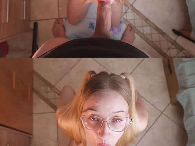 POV She Likes Sucking My Cock and Getting a Big Facial