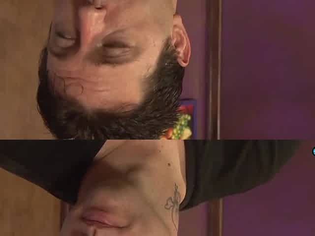 Beauty With Tattoos Gets Talked Into Having A Threesome In The Bedroom