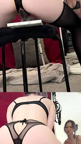Sexy teen ebony solo toy masturbation