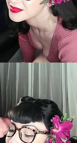 Amateur Blowjobs with Horny Big Titted Brunettes