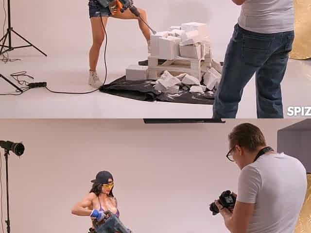 Breasty Model Chloe Lamour Gives Photographers An Astonishing Bang