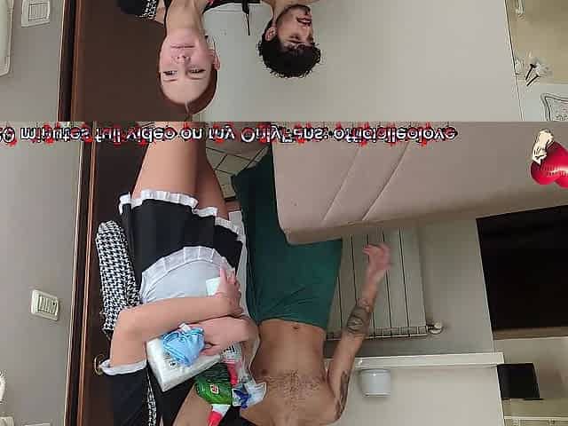 I banged hard the concupiscent cleaning lady (ENGLISH SUBTITLES)