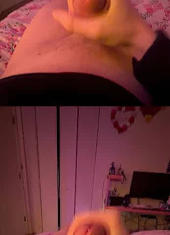 Femboy solo masturbation (Huge Jizz flow)