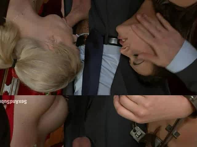 Double Meat Slaves Bound To Masters Dick BDSM porn