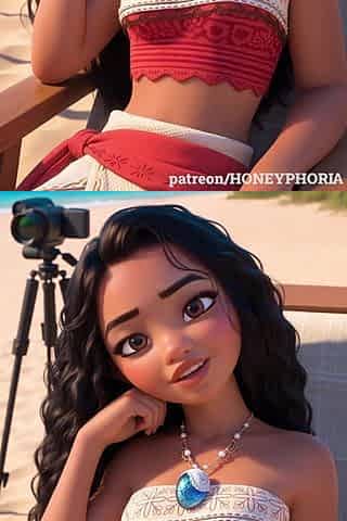 Moana CG toon porn animation my Remake