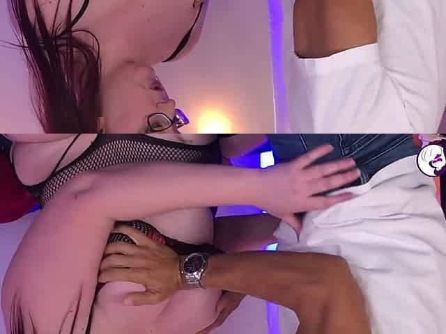 SluttyBBWs - Andi Ray big beautiful woman floozy fishnets and a facial