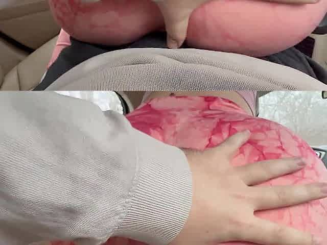 Made to Cum by Stepsister with Flawless Large Booty Grinding like a Floozy in the Car