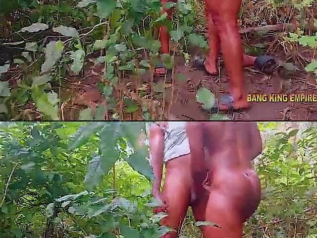 Skinny soft Afro wife screwed village farmer and cum twice in gratification