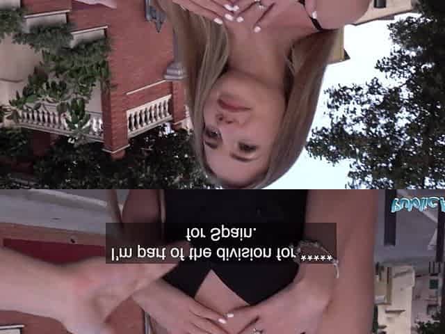 Public Agent Marvelous Russian Mary Goth screwing in a short ebony suit