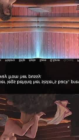 Awam Real Fuck - Patricia Invites Sophia to the Sauna - They End up Sharing a Massive BBC Right There