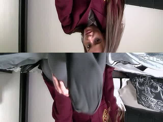 Uniform and Pantyhose Featuring Sarah Louise