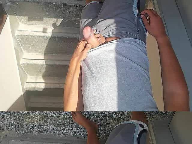 Risky Cum In Front My Wicked Neighbour Door