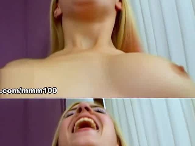 Young Spanish actress Lesly Kiss in her first threesome with Jorge and Terry - MMM100
