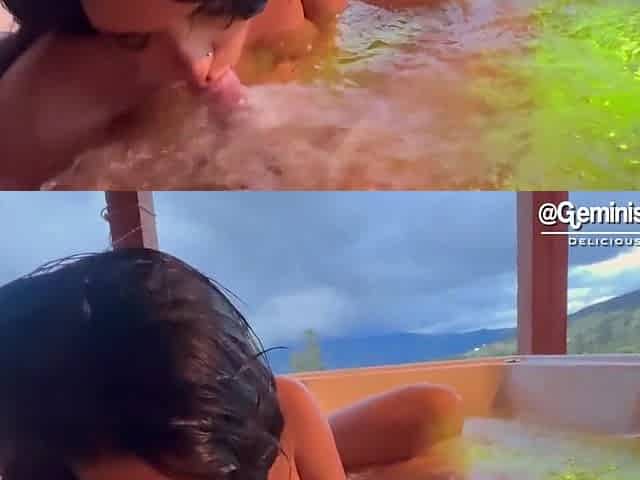 Pov: Spectacular Blowjob, Beautiful Latina Fuck In The Outdoor Jacuzzi - Verified Amateurs