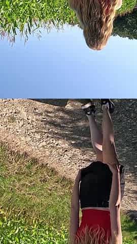 Cheap Teen Slut Gets Fuck and Facial in Cornfield
