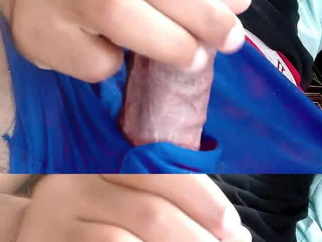 Indecent talk and groaning teen masturbating, edging and wanking large schlong