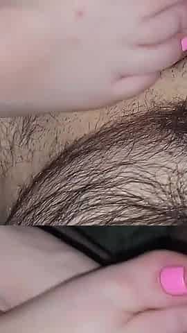 Feet and Cock up Close and Personal