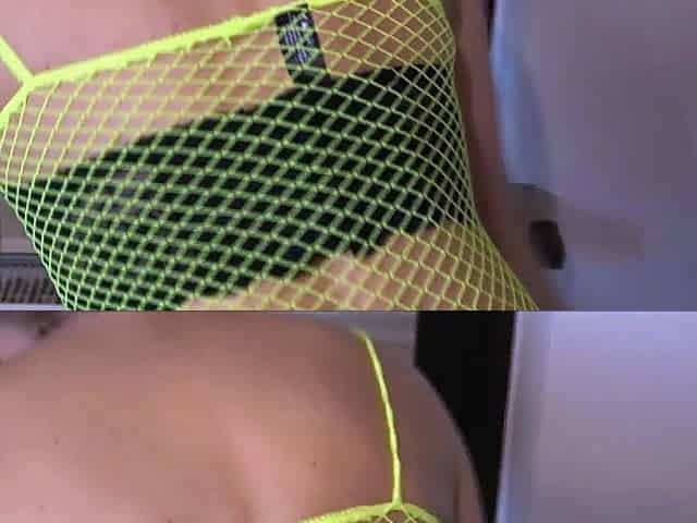 Amateur Blonde Blowjob handjob and cumshot