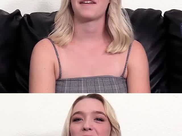 Blonde Cheats On The Couch