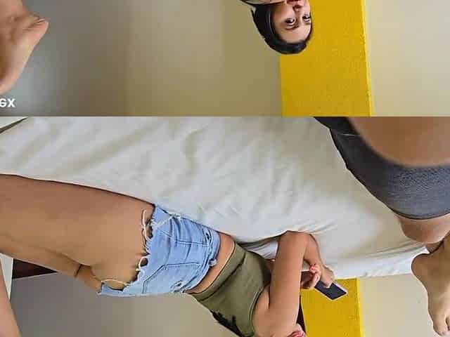 Should we see a clip or have sex? Hawt stepsister craves sex with her stepbrother.