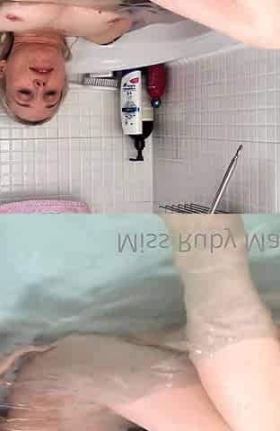 Amateur blondie solo anal masturbation
