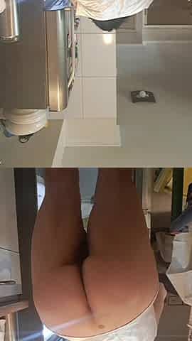 My Husband Was Recording Me Without Panties in the Kitchen