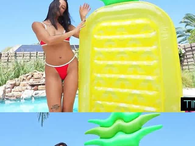 Summer Whore Loses Her Mind Riding Obese 10 Incher