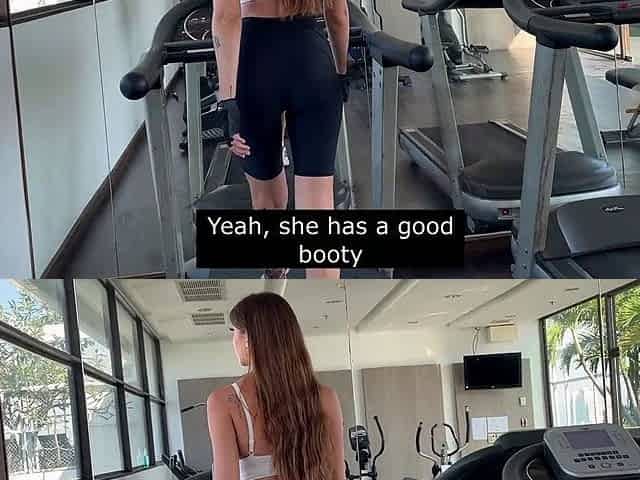 Fit Babe Taste my Protein after Workout / Public sex