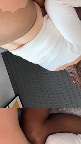 Stella and Alex Have Interracial Anal Pantyhose Sex FFM Threesome with Lucky Black Man