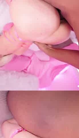 Getting Showered in BBC Cum in My Pink Room