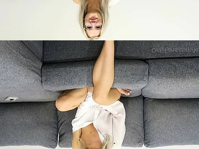 Blonde amateur banging on casting