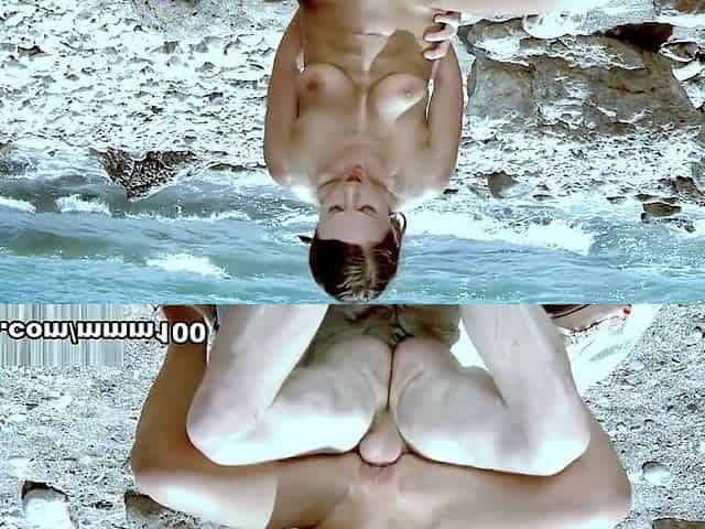 Hot pornstar Tina Kay stripping and fucking at the beach - MMM100