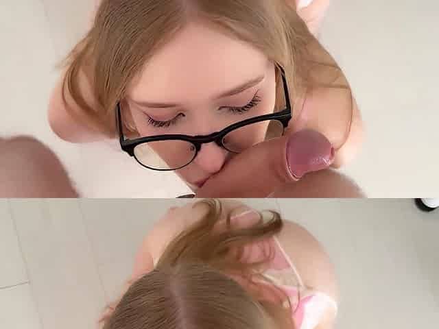 Cute Nerd Redhead Stepsister Bent Over And Fucked