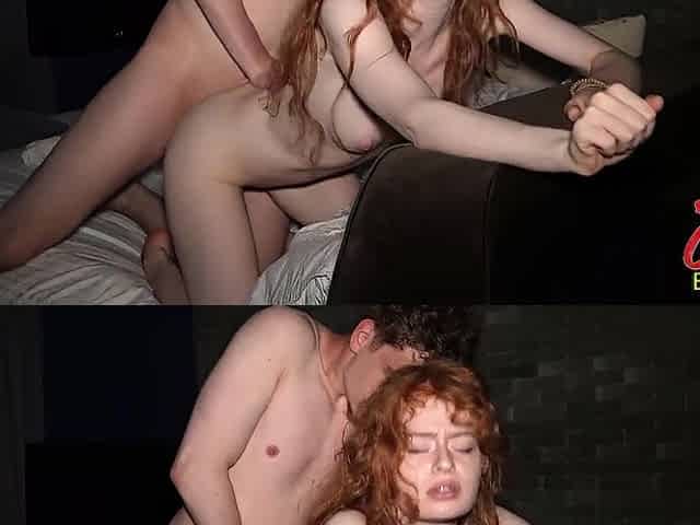 Crystal White Skin, Redhead, Pink Cunt Beauty Gets Banged Hard Weenie