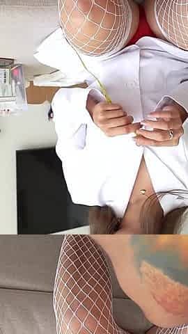 A Slutty Nurse Fucked Her Patient! Cowgirl, Deepthroat, Doggystyle